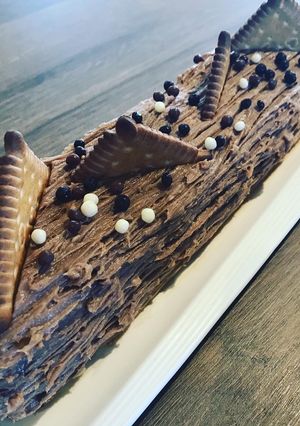 Une photo de Ma bûche petits beurre LU