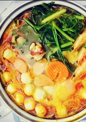 Hình của món Lẩu Thái đơn giản.