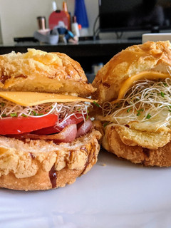 菠蘿麵包漢堡 的食譜成品照片