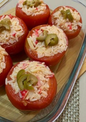 Una foto de Tomates rellenos