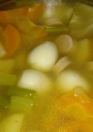 Foto resep Sup Sosis & Telur Puyuh