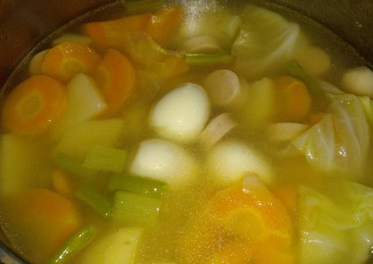 Sup Sosis & Telur Puyuh