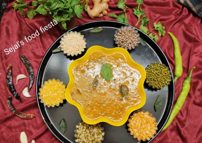Recipe: Perfect Panch ratna dal (mix dal)