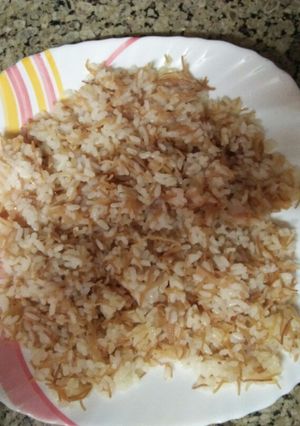 صورة لوصفة ارز بالشعيرية