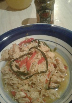 Una foto de Pollo con arroz, diferente ;)