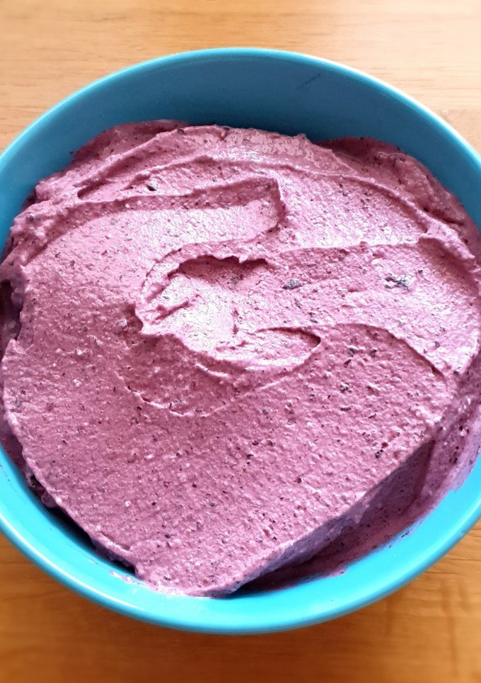 Una foto de Helado de arándanos