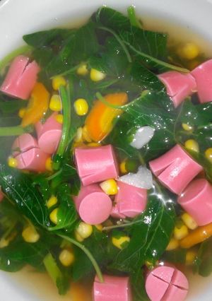 Foto resep Sayur bening bayam sosis special