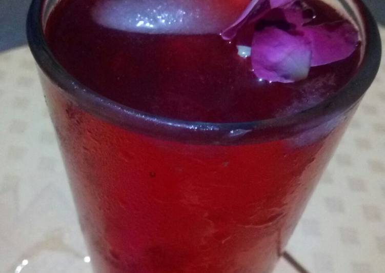 Rooh afza lemon water