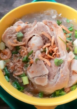 Hình của món Miến giò heo.