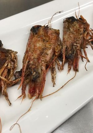 奶油乾煎明蝦頭 的食譜成品照片