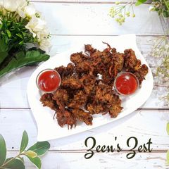 A picture of Drumstick Leaves Pakoras.