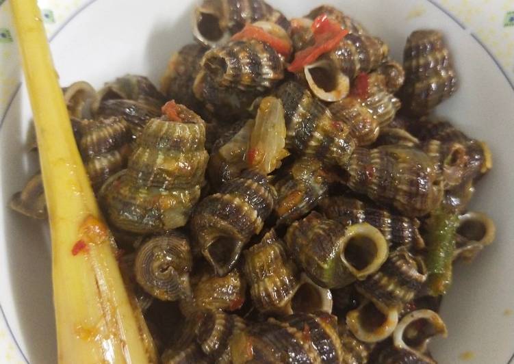 Cara Mudah Buat Siput Sedut Serai Belacan yang Yummy