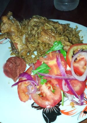 A picture of Chicken pilau #pilau contest#.