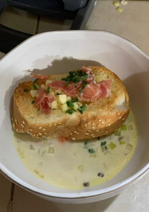 Una foto de Sopa de cerveza