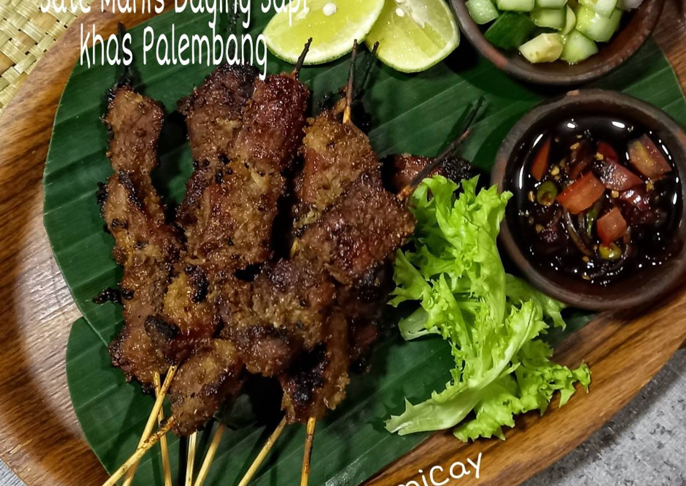 Sate Manis Daging Sapi khas Palembang