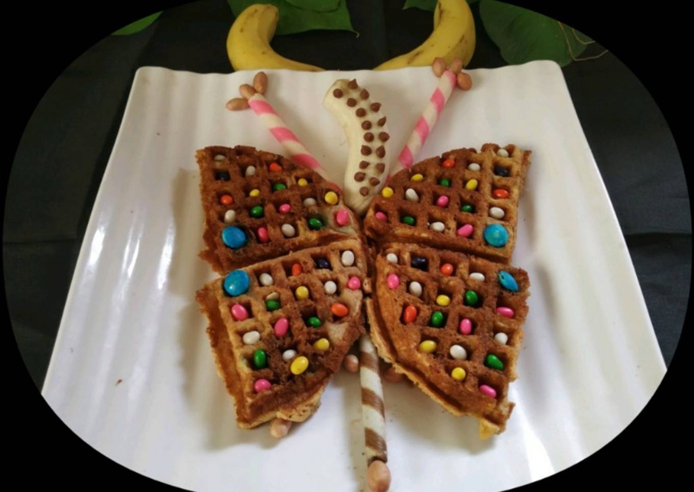 Nutty Banana Waffle