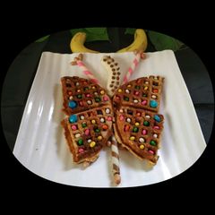 A picture of Nutty Banana Waffle.
