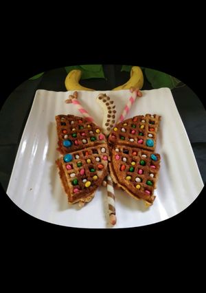 A picture of Nutty Banana Waffle.