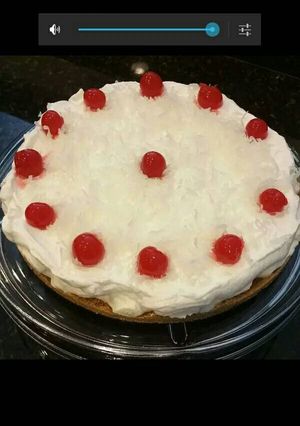 A picture of Cheese cake cherry.