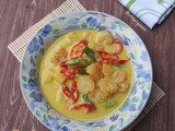 Gulai udang, buncis & kentang