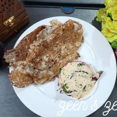 A picture of Sorghum Millet/ Jowar Flour Dosas.