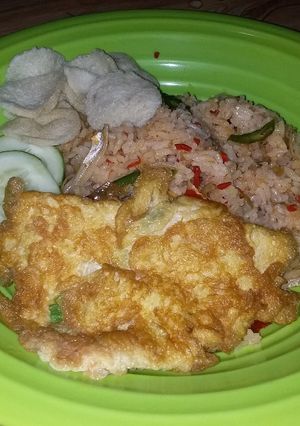 Foto resep Nasi goreng teri sederhana