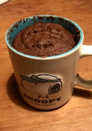 Una foto de Bizcochuelo en taza de microondas vegano