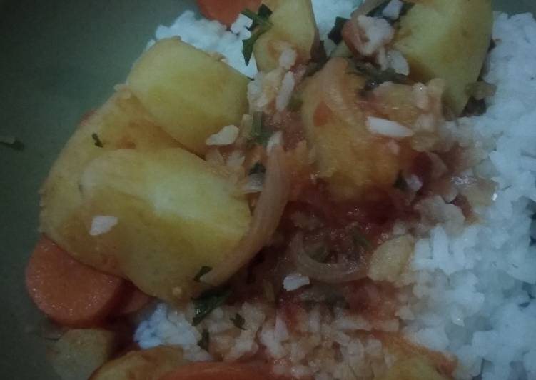 Steps to Make Favorite Potato stew #themechallenge #stewrecipe