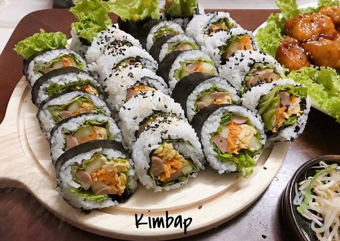 Cách Làm Món Cơm Cuộn Rong Biển Kimbap Hàn Quốc Của Vi Nguyen - Cookpad