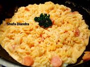 Gambar creamy chicken fusilli