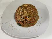 Una foto de arroz paprika