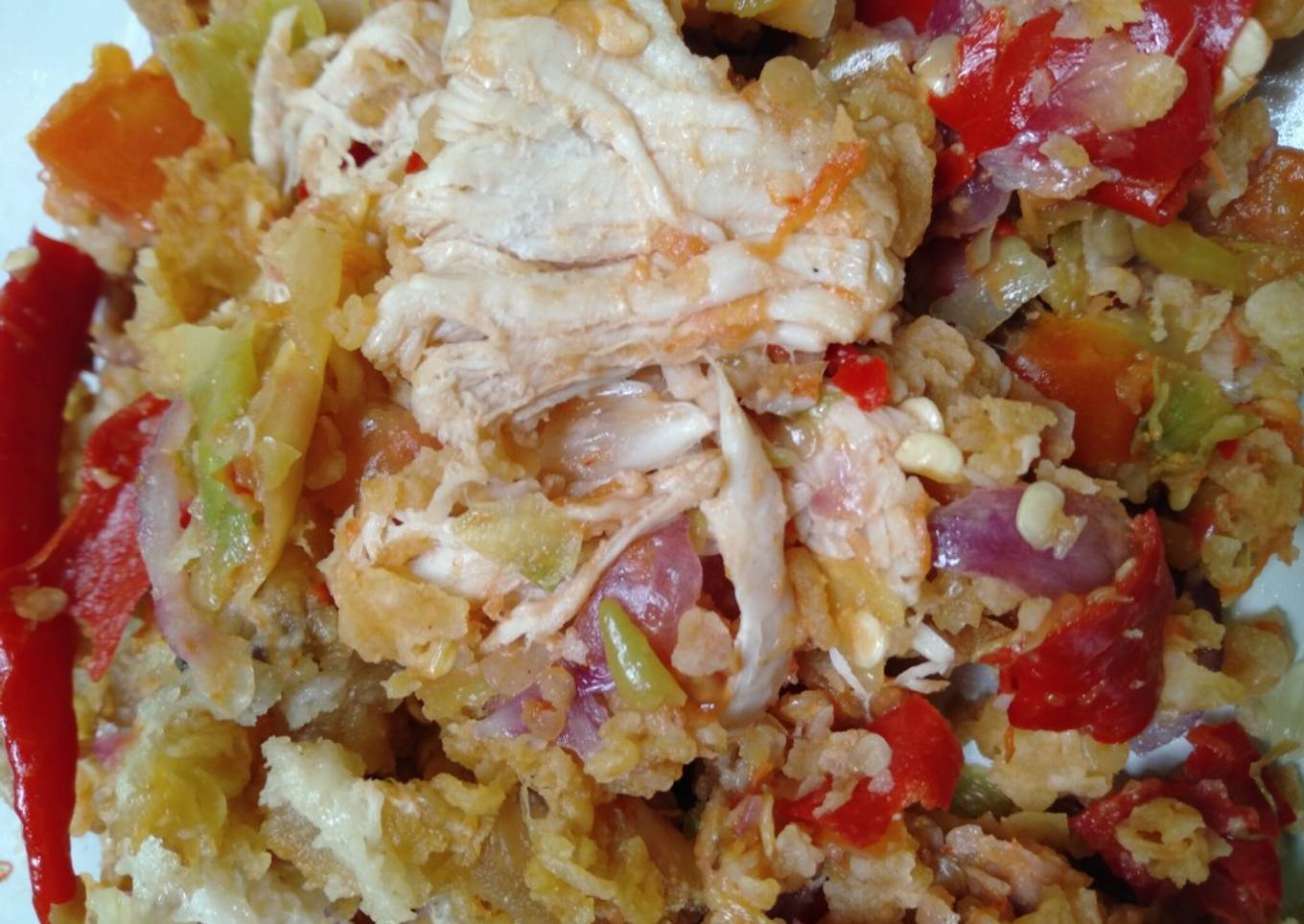 Ayam geprek jeruk nipis