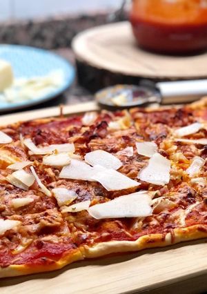 Una foto de Pizza para celebrar que Cookpad cumple 5