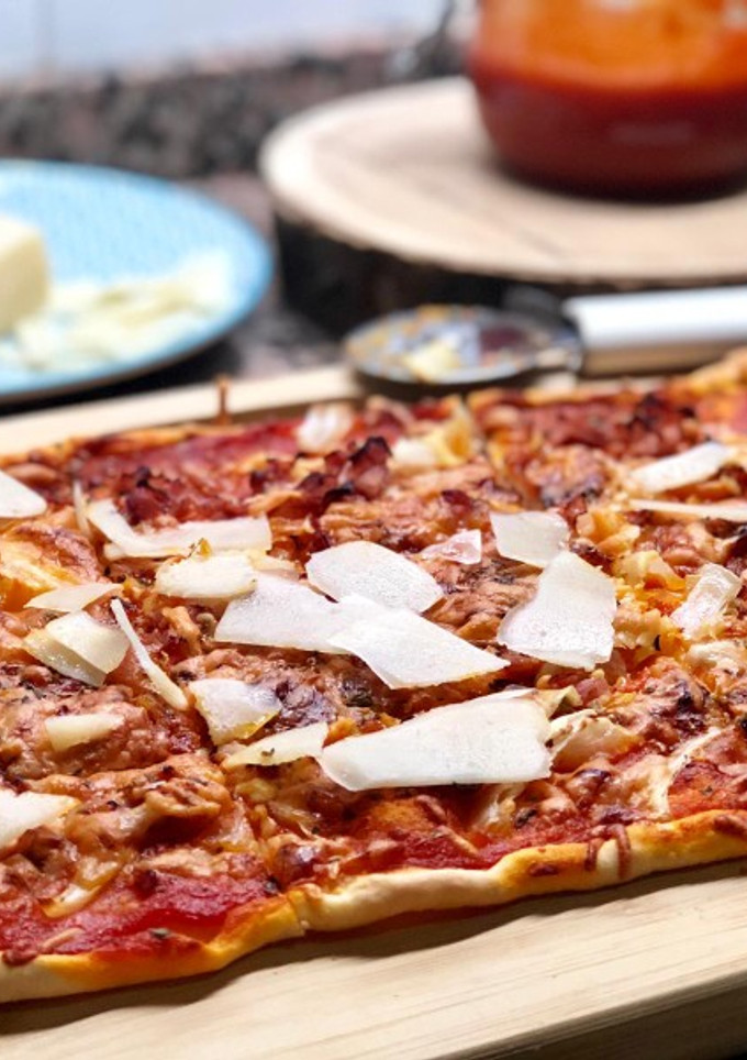 Una foto de Pizza para celebrar que Cookpad cumple 5