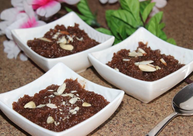 Chocolate and Semolina Halwa