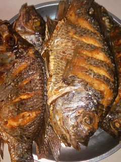 A picture of Deep fried Tilapia.