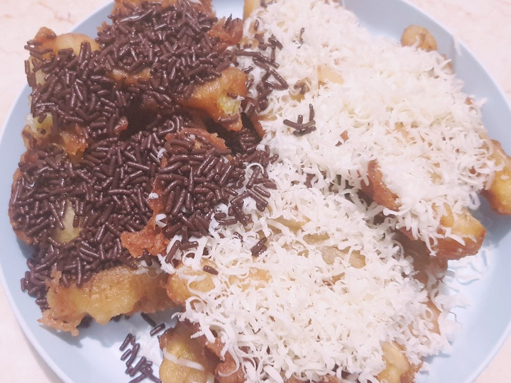 Resep Pisang Goreng Crispy Tabur Meses Keju Anti Gagal