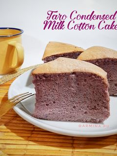 Foto resep Taro Condensed Milk Cotton Cake