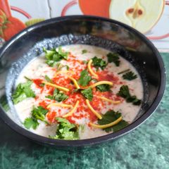 A picture of Cucumber 🥒 Raita.