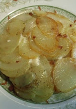 Una foto de Pastel de papas con queso : La Truffade