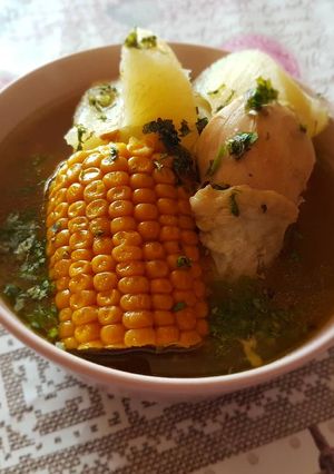 Una foto de Sancocho de pollo