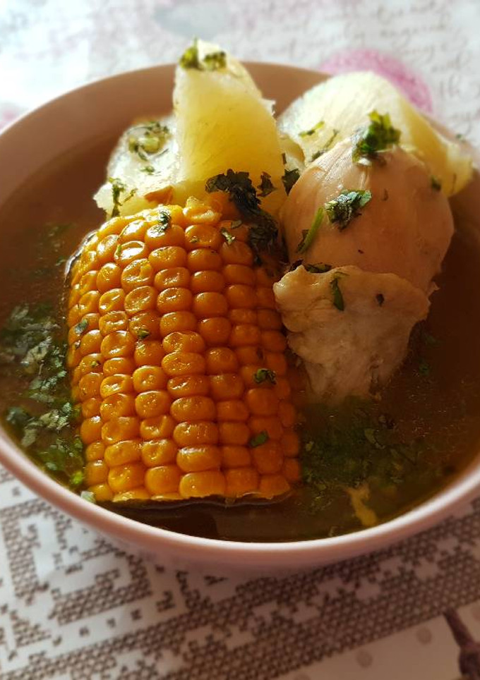 Una foto de Sancocho de pollo