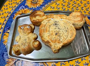 Une photo de Gateaux moelleux et fondants châtaigne, vanille, coco, pavot bleu