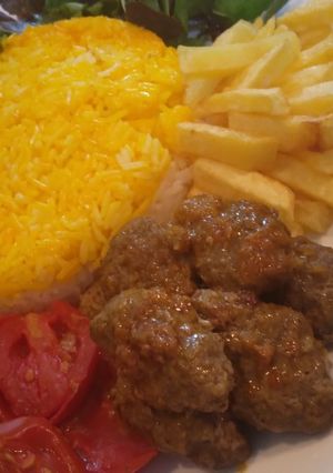 عکسی از دستور کباب (بشقابی) تابه ای زعفرونی