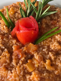 صورة لوصفة برغل مع بندورة