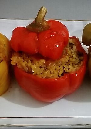 عکسی از دستور دلمه فلفل دلمه