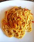 Spaghetti "mar y tierra". #másconmenos
