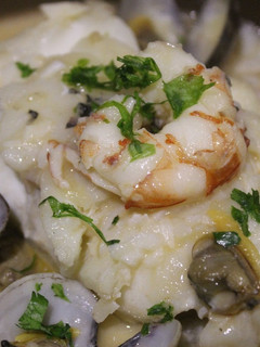 Una foto de Bacalao skrei a la marinera