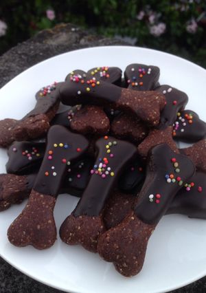 Foto resep Double chocolate Almond cookies