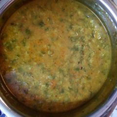 A picture of Moong daal palak.